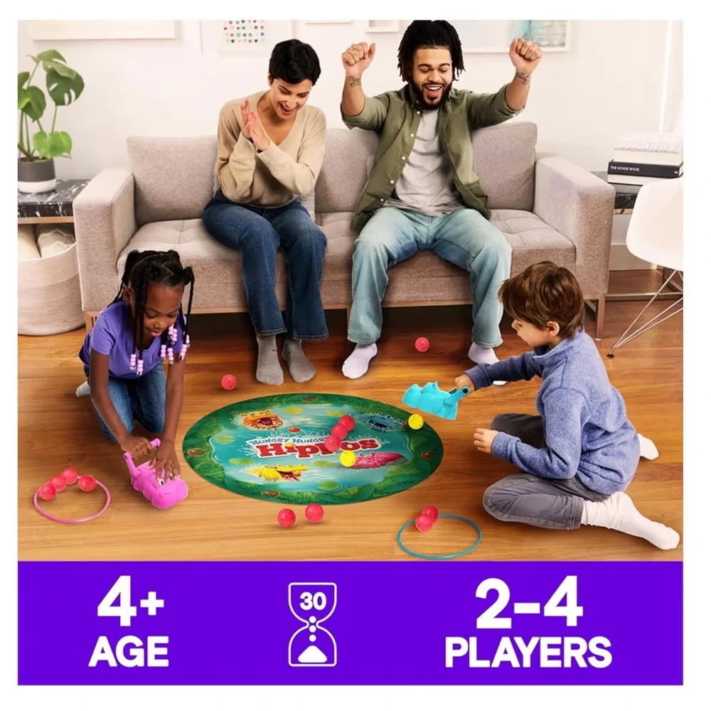Hungry Hungry Hippos Giant Edition Family Game Kids Indoor‎ Outdoor Play | NIB